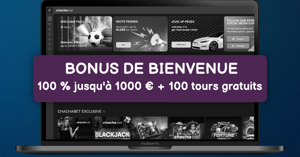 ChachaBet Casino welcome bonus