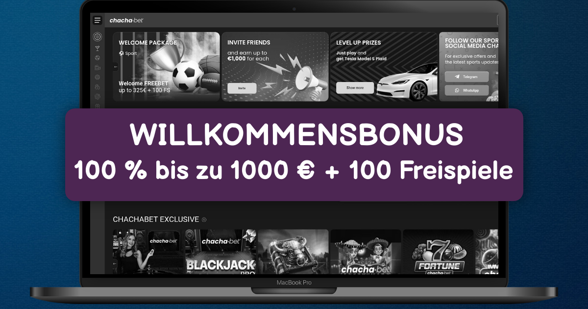ChachaBet Casino welcome bonus